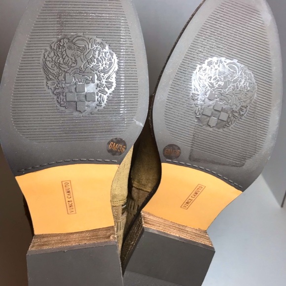 PRICE FIRM BNIB Vince Camuto Karinda Tan OTK Suede Boots 6 - Picture 8 of 14